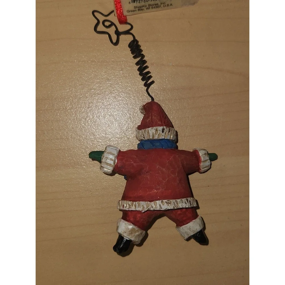 2 Trimmerry Treasures SNOWMAN & ANGEL Double Sided Resin Ornament 3.5